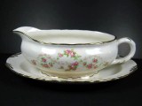 Vintage Pope Gosser Florence Gravy Boat Underplate